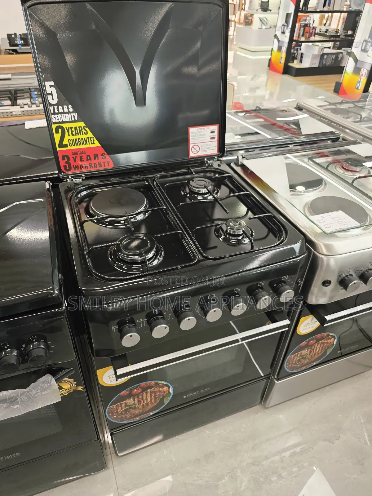 69cm*60cm Blueflame (3+1) Electric Cooker Oven Black Color at Discount