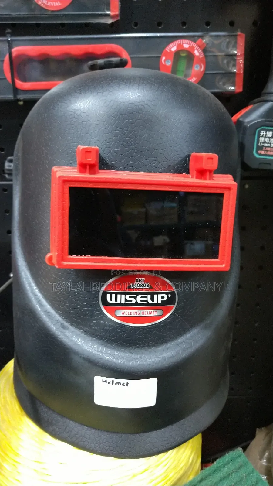 Wiseup Auto Darkening Welding Helmet - Black & Red