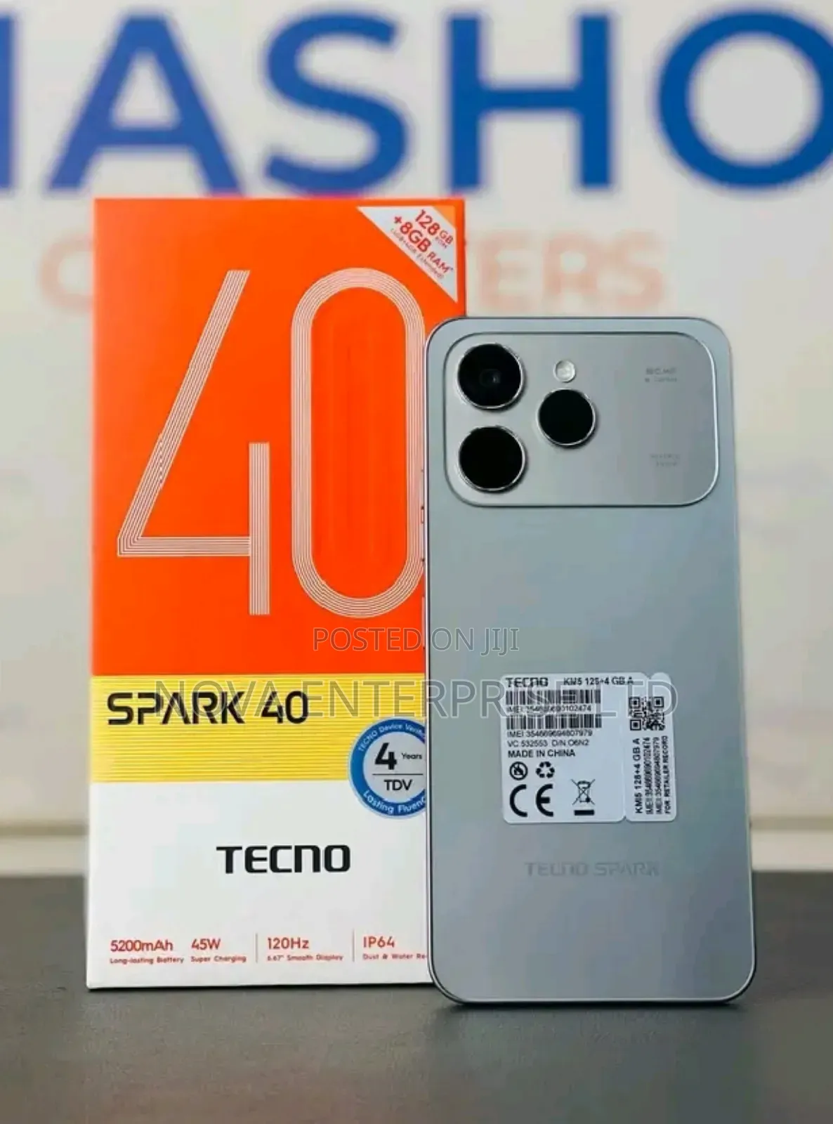 New Tecno Spark 40 128 GB Gray