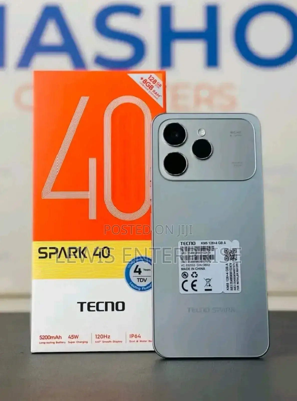 New Tecno Spark 40 128 GB Gray