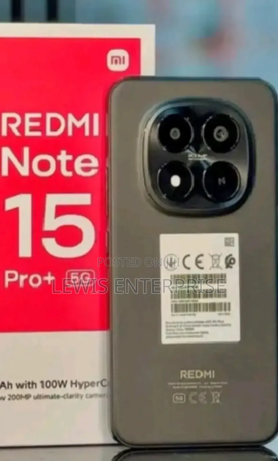 New Xiaomi Redmi Note 15 Pro+ 512 GB Black