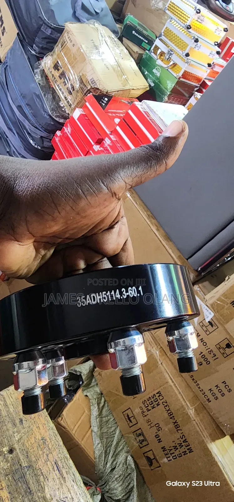 Both Aluminum Wheel Spacers /Offsets.