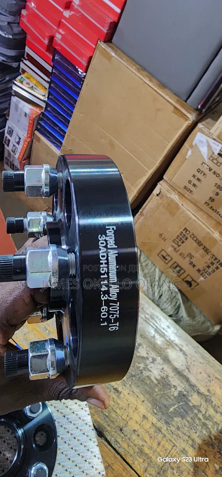 Both Aluminum Wheel Spacers /Offsets.