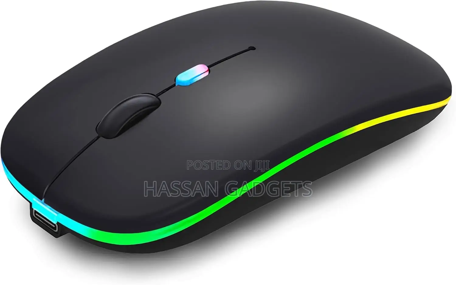 Wireless Bluetooth Mouse Rechargeable Laptop Mice With Led Lights Sile