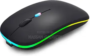 Wireless Bluetooth Mouse Rechargeable Laptop Mice With Led Lights Sile