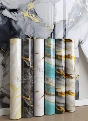 Self- Adhesive Marble - Patterned Wall Paper/ Uv Marble Sheets