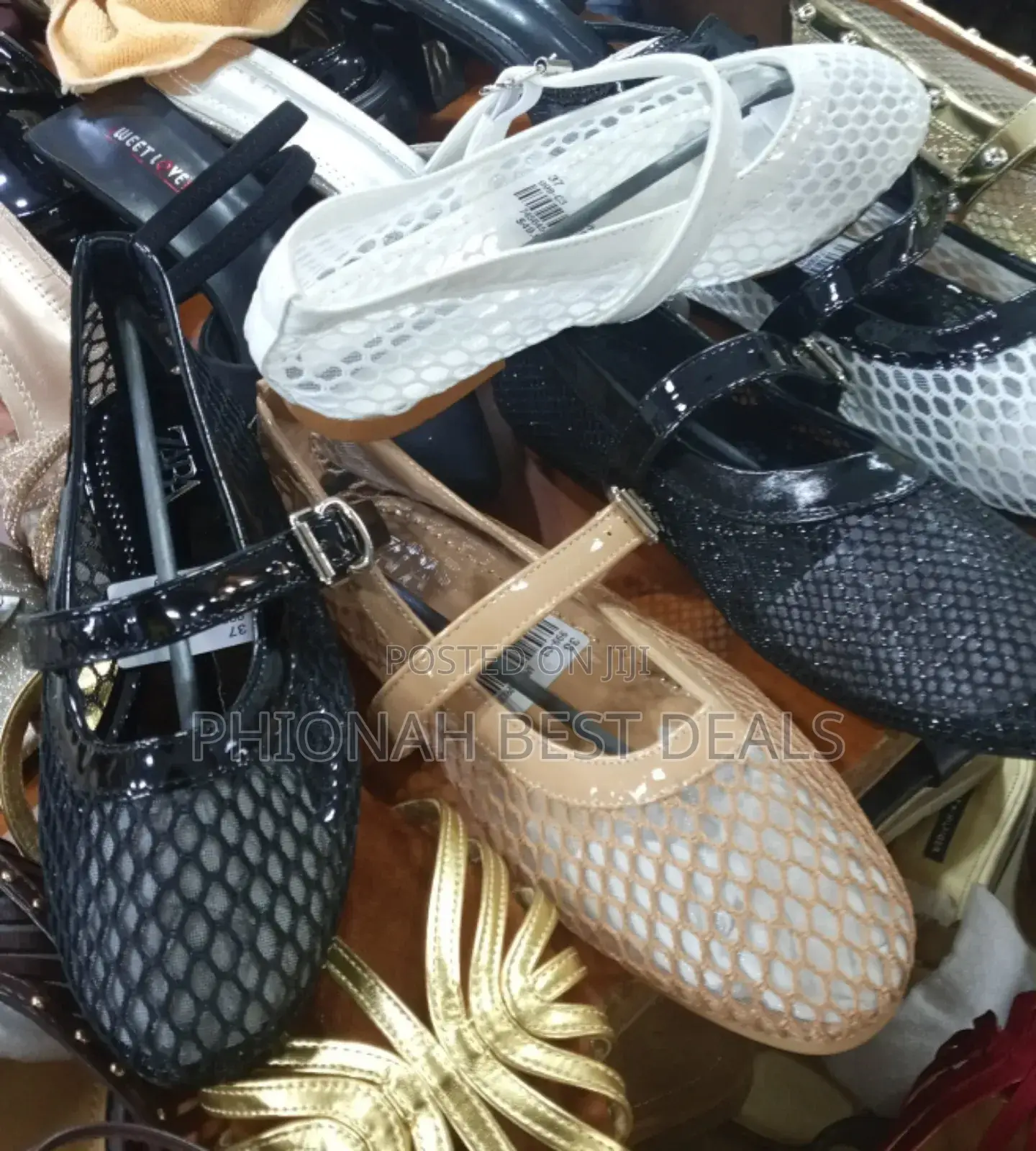 Netted Shoe Pumps