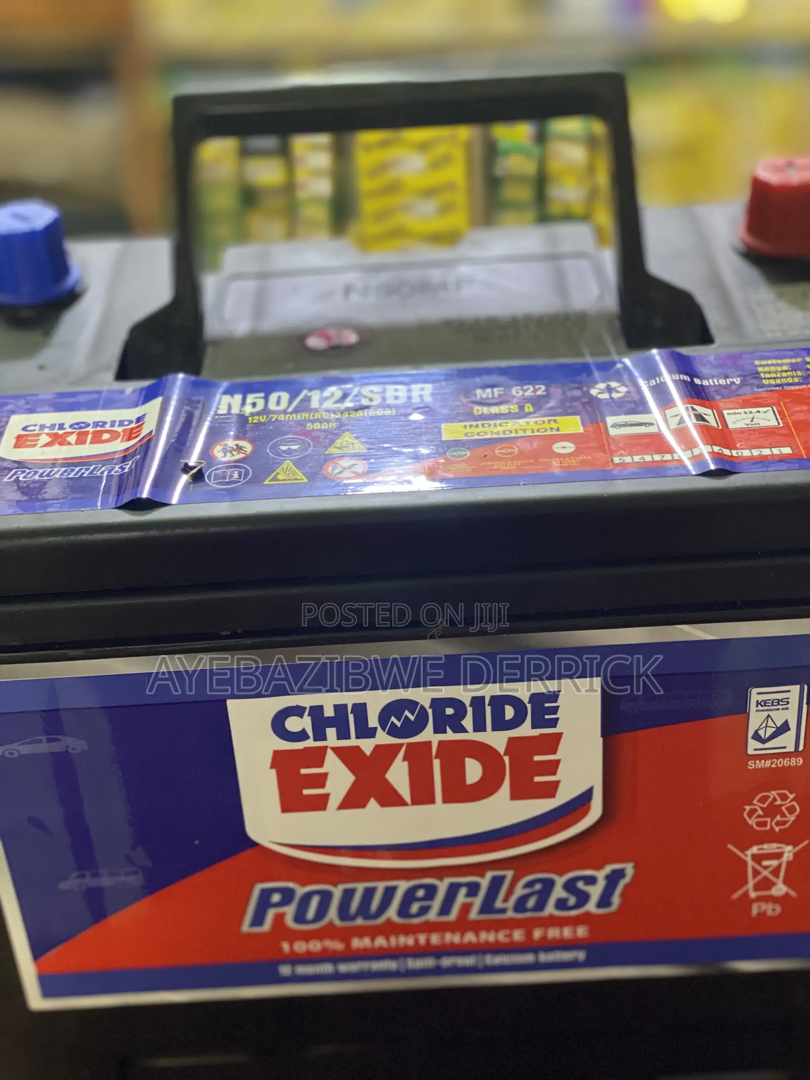 N50 Battery Chloride Exide Powerlast