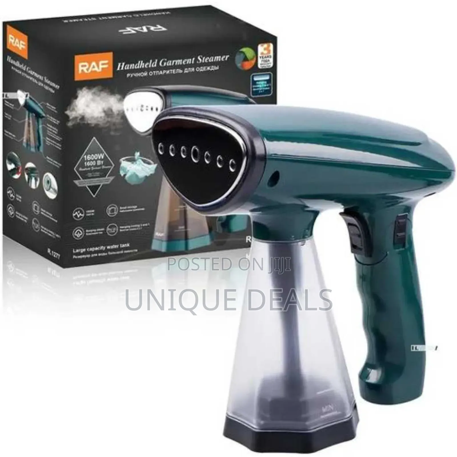 Steamersraf Handheld Garment Steamer R.1277 – Green