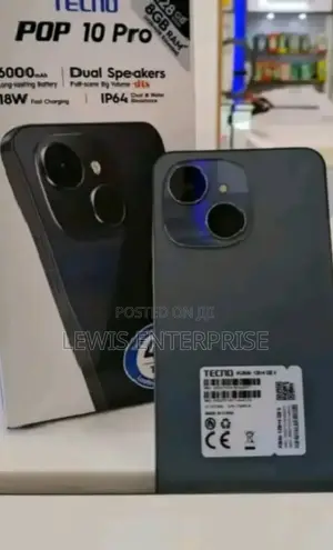 New Tecno Pop 10 Pro 128 GB Black