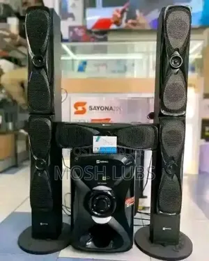 Home Theater System With a Bass 4 Mini Speakers