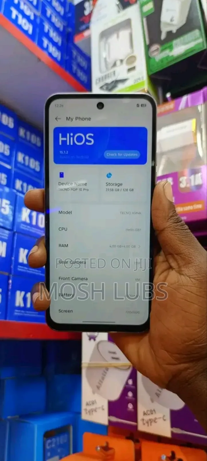New Tecno Pop 10 Pro 128 GB Gray