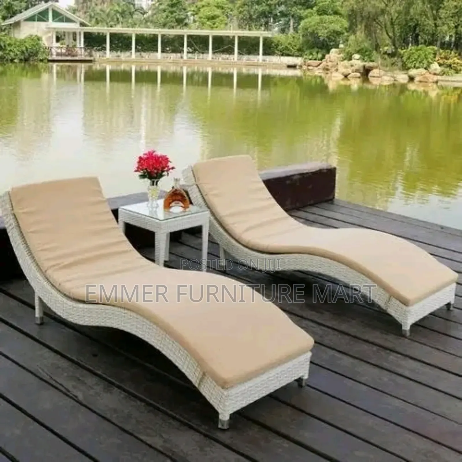 Pool Bed Crafts With Table Stool