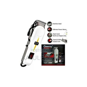 Geemy Elelectric Rechargeable Hair Shaving Machine -White