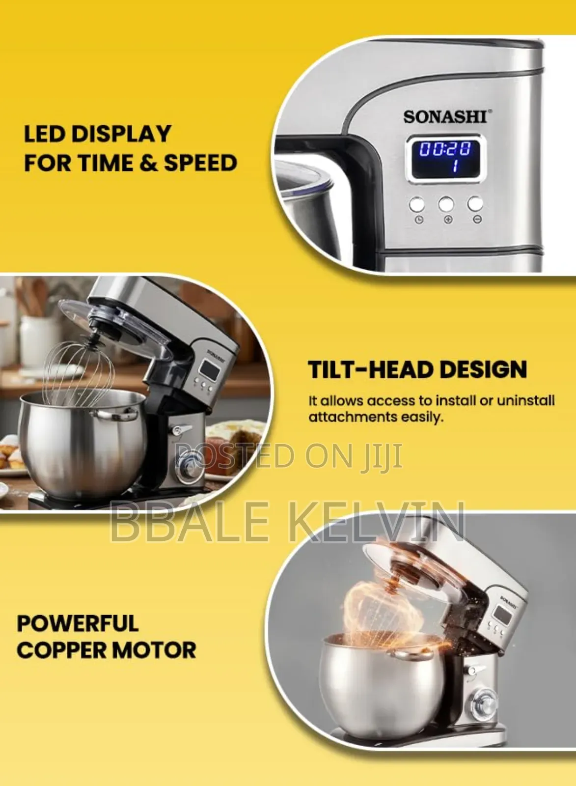 Sonashi 12l Stand Mixer Cake Mixer