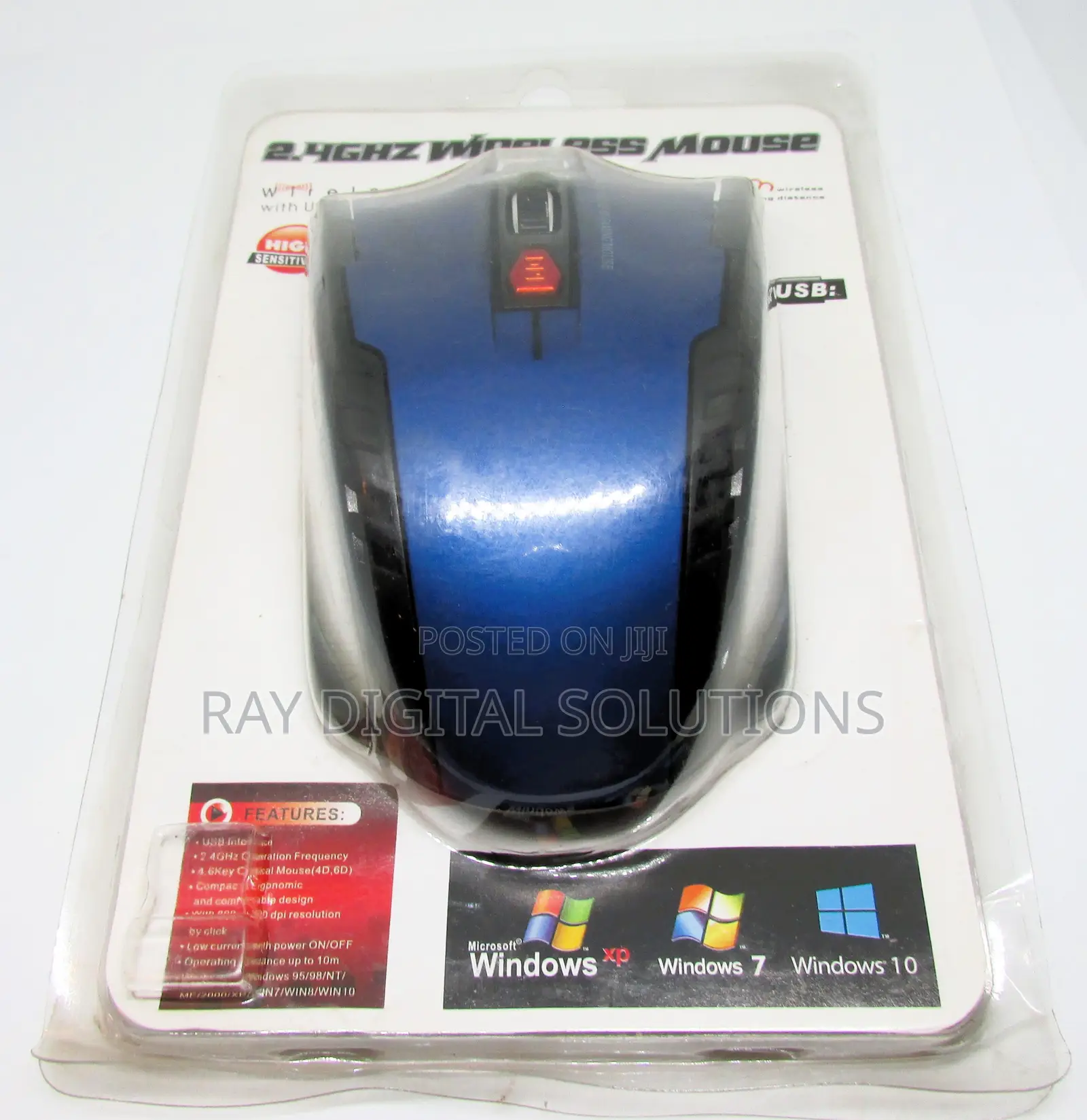 1600dpi Gaming Computer Usb Inalambrico 2.4g Ergonomic Wireless Mouse