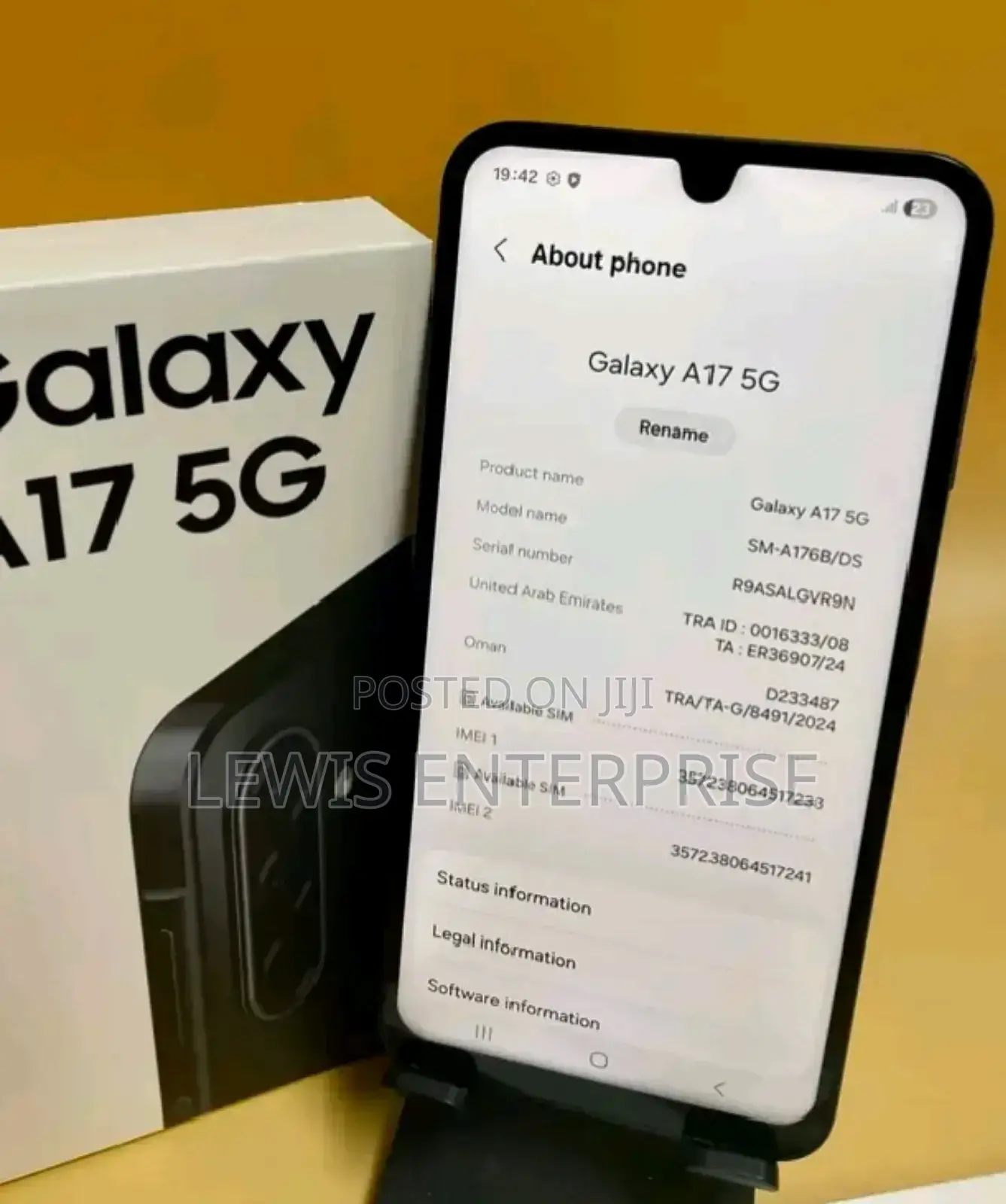 New Samsung Galaxy A17 5G 256 GB Gray