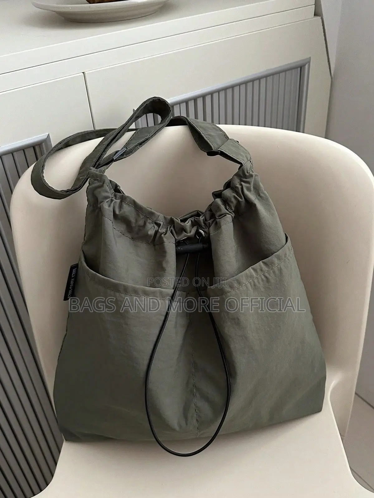 Water-Resistant Utility Tote With Large Front Pockets