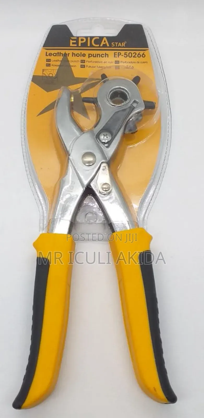 Epica Star Hole Punch Plier for Creating Holes in Leather,Belts,Canvas