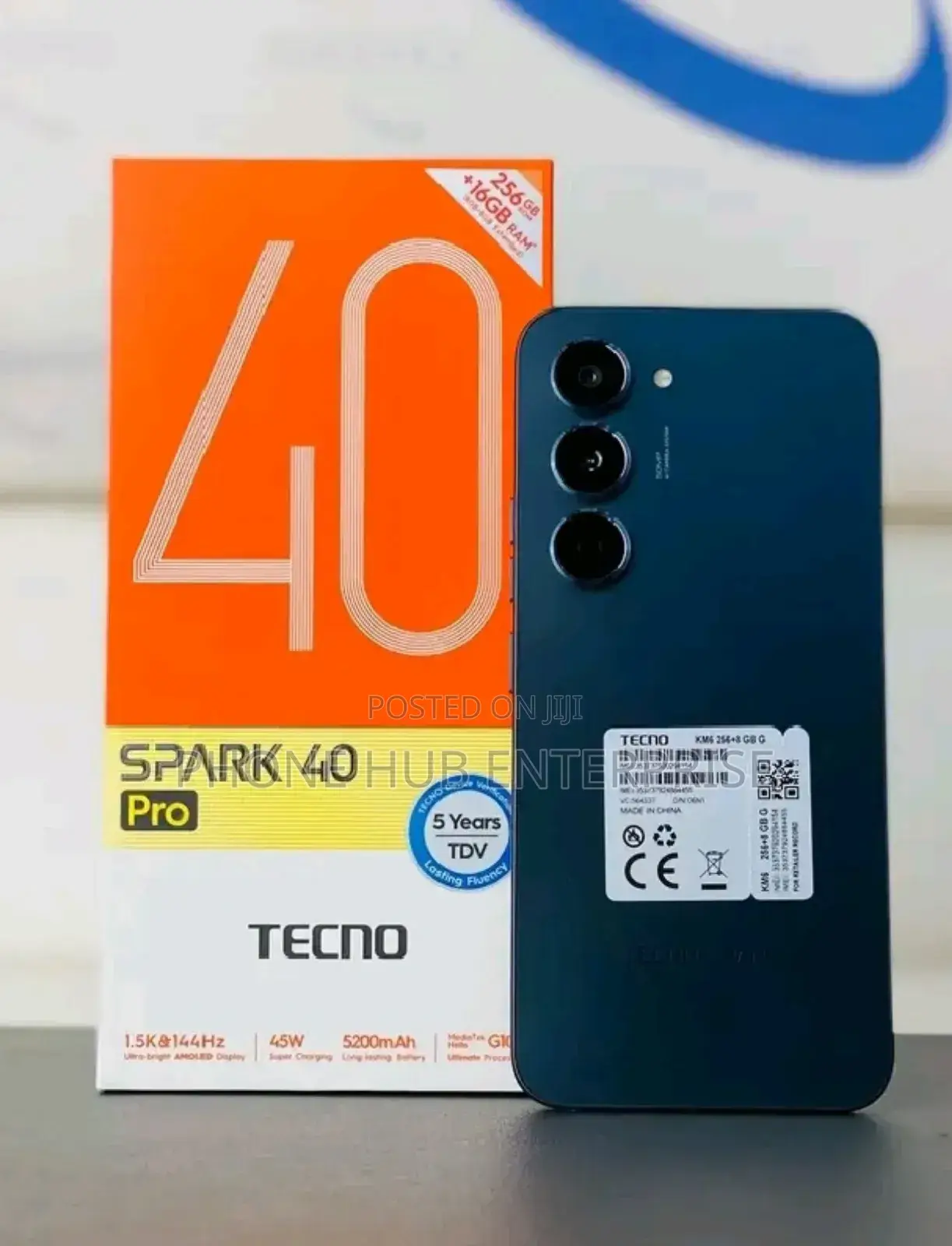 New Tecno Spark 40 Pro 256 GB Black