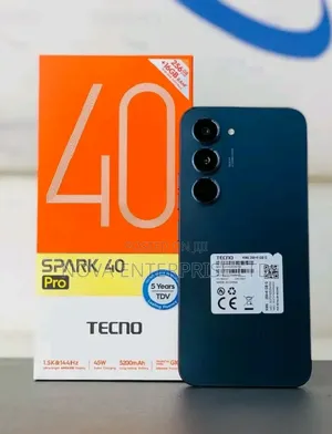 New Tecno Spark 40 Pro 256 GB Black