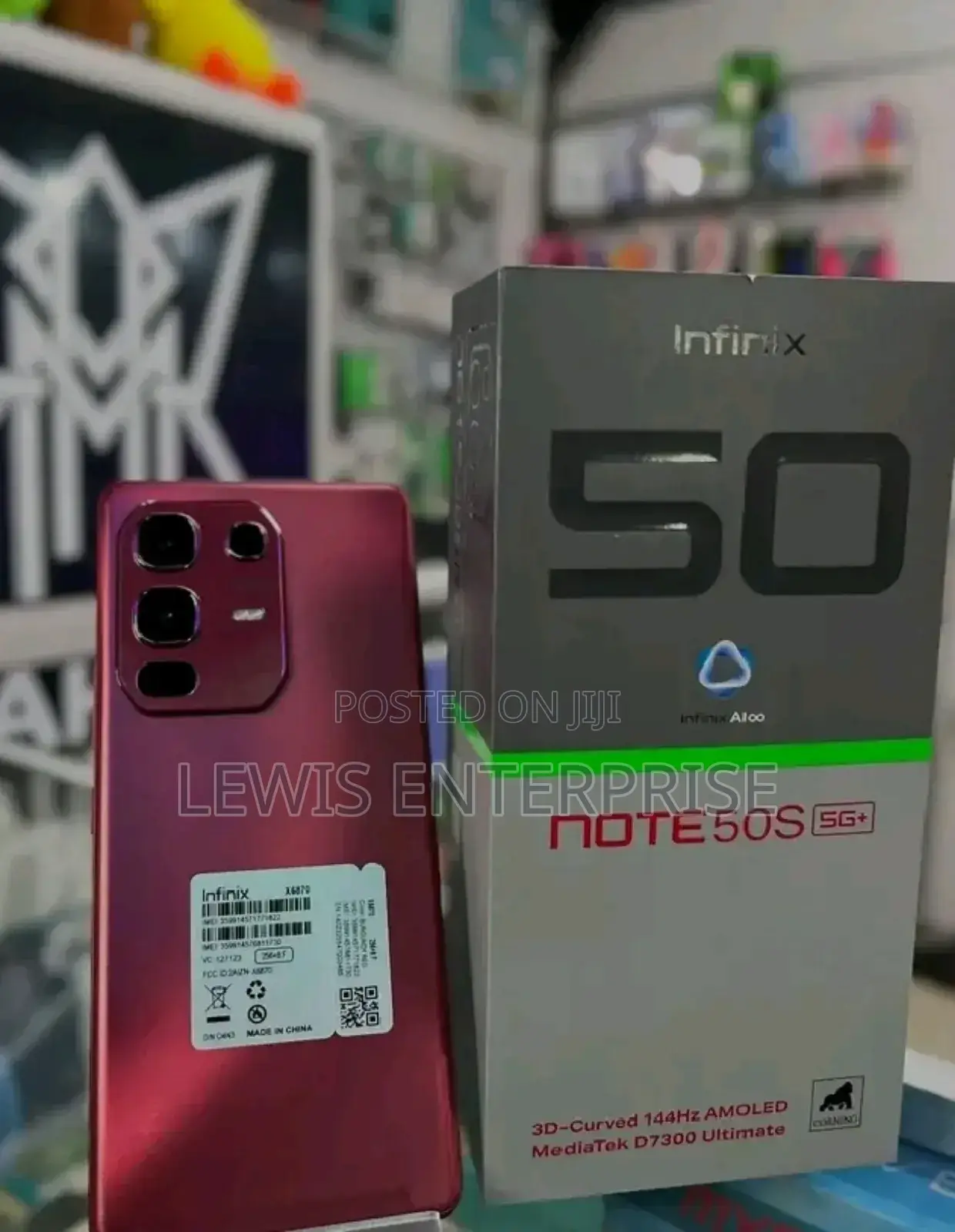 New Infinix Note 50s 256 GB Red