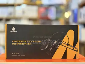 Maono Au A03 Condenser XLR Microphone Stand Kit Podcast Mic Boom Arm