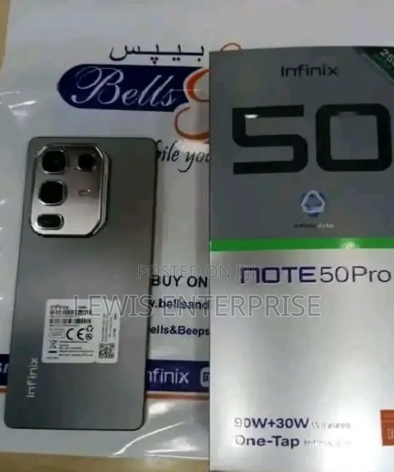 New Infinix Note 50 Pro 256 GB Gray