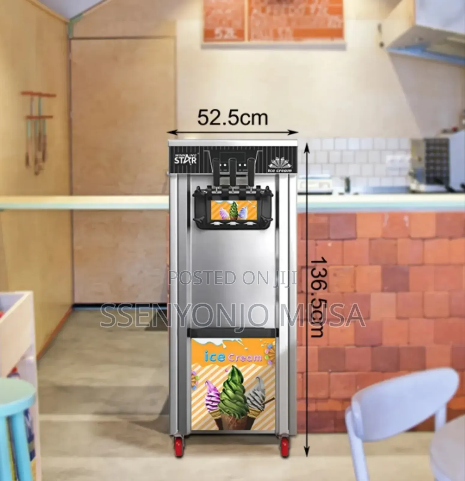 Winning Star Commercial Soft Ice Cream Maker St-9703 1850w Stainless