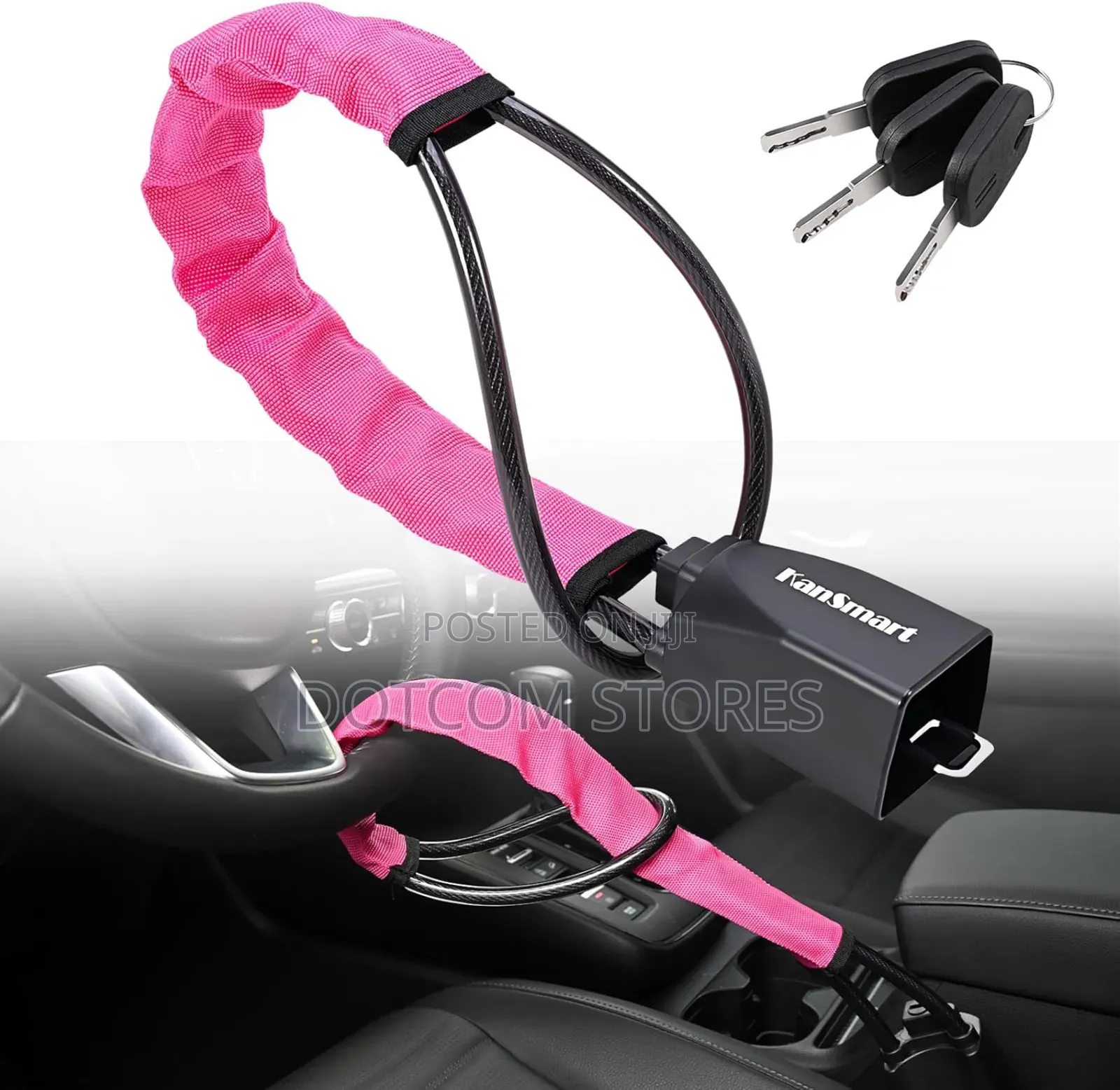 Anti-theft Steering Wheel And Seat Belt Lock