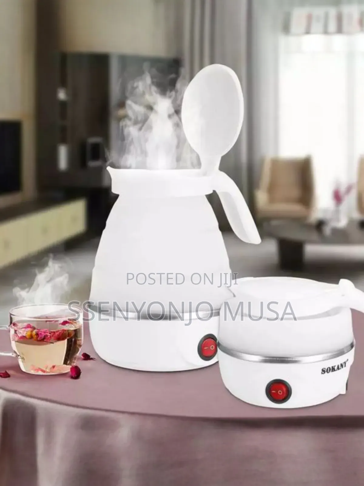 Sokany Folding Travel Electric Kettle | 0.7l Collapsible Silicone-