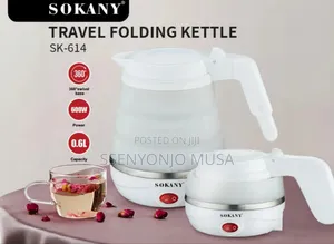 Sokany Folding Travel Electric Kettle | 0.7l Collapsible Silicone-