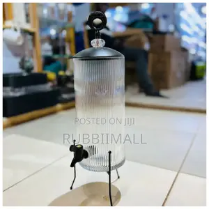 Ribbed Glass Juice Dispenser 6l