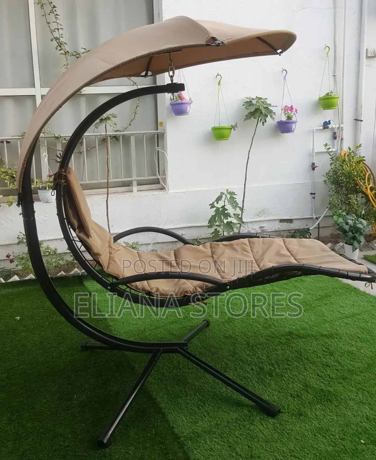 Outdoor Hanging Chaise Lounge Chair