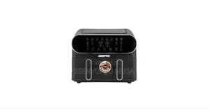Geepas Air Fryer 11l Digital Vortex Dual Basket 1700w Led Display
