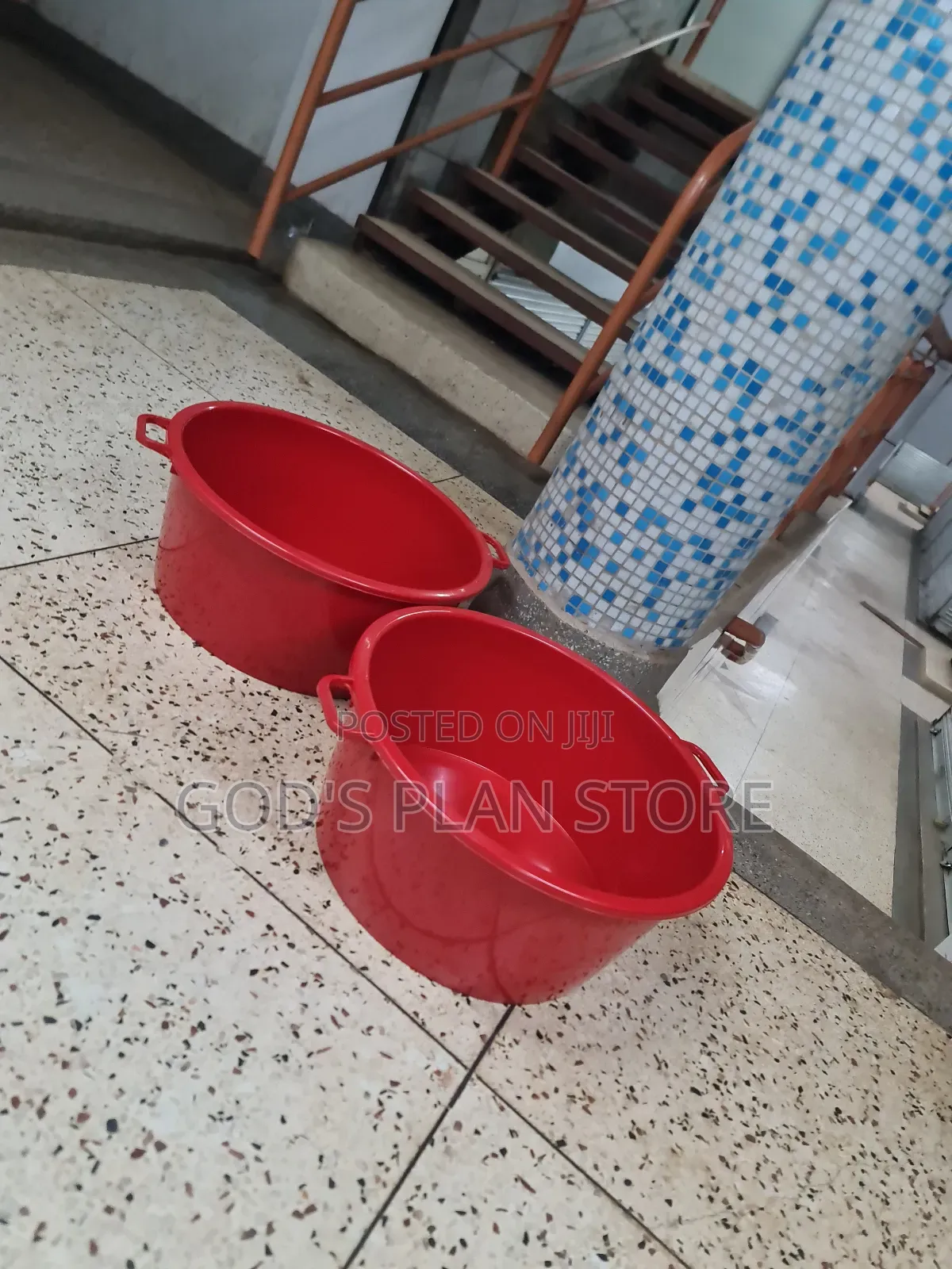 Generic Plastic Basin Red Plastic Basin Red