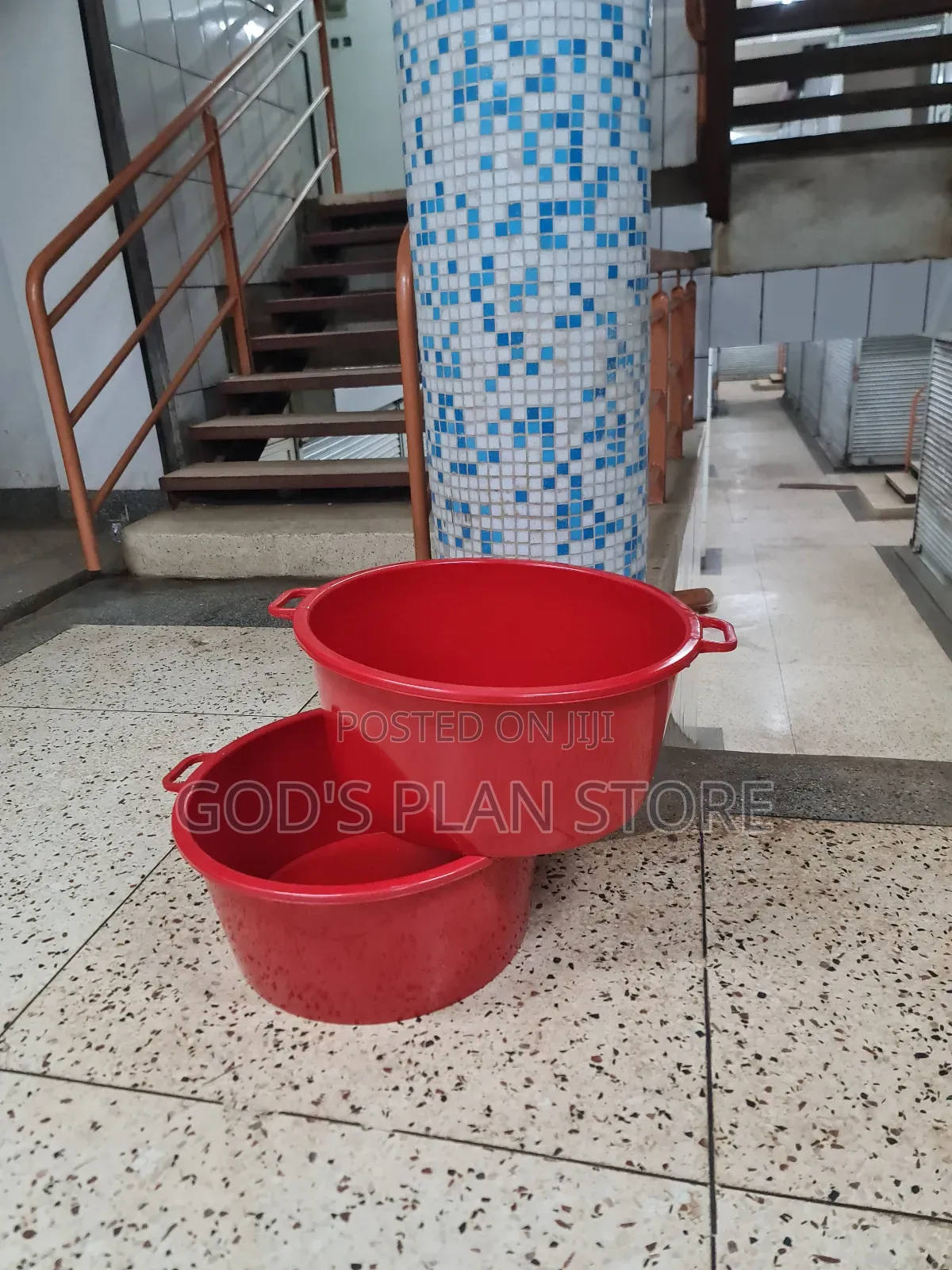 Generic Plastic Basin Red Plastic Basin Red