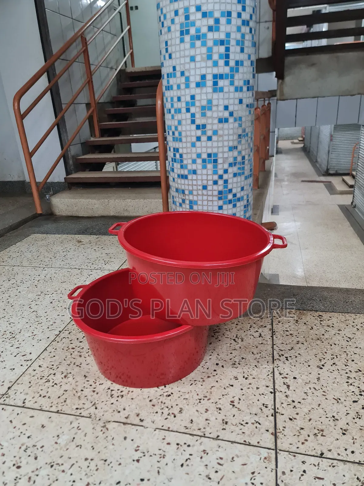 Generic Plastic Basin Red Plastic Basin Red