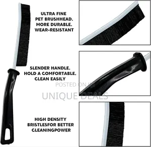 Crevice Cleaning Brush Set - Hard-Bristled Tool for Dead Corners