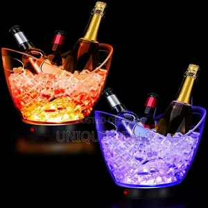 Led Ice Buckets Clear Plastic Ice Bucket