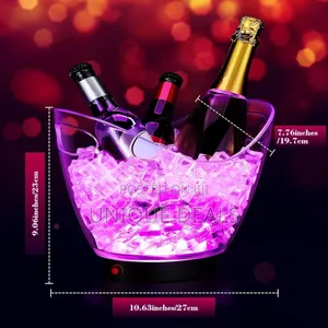 Led Ice Buckets Clear Plastic Ice Bucket