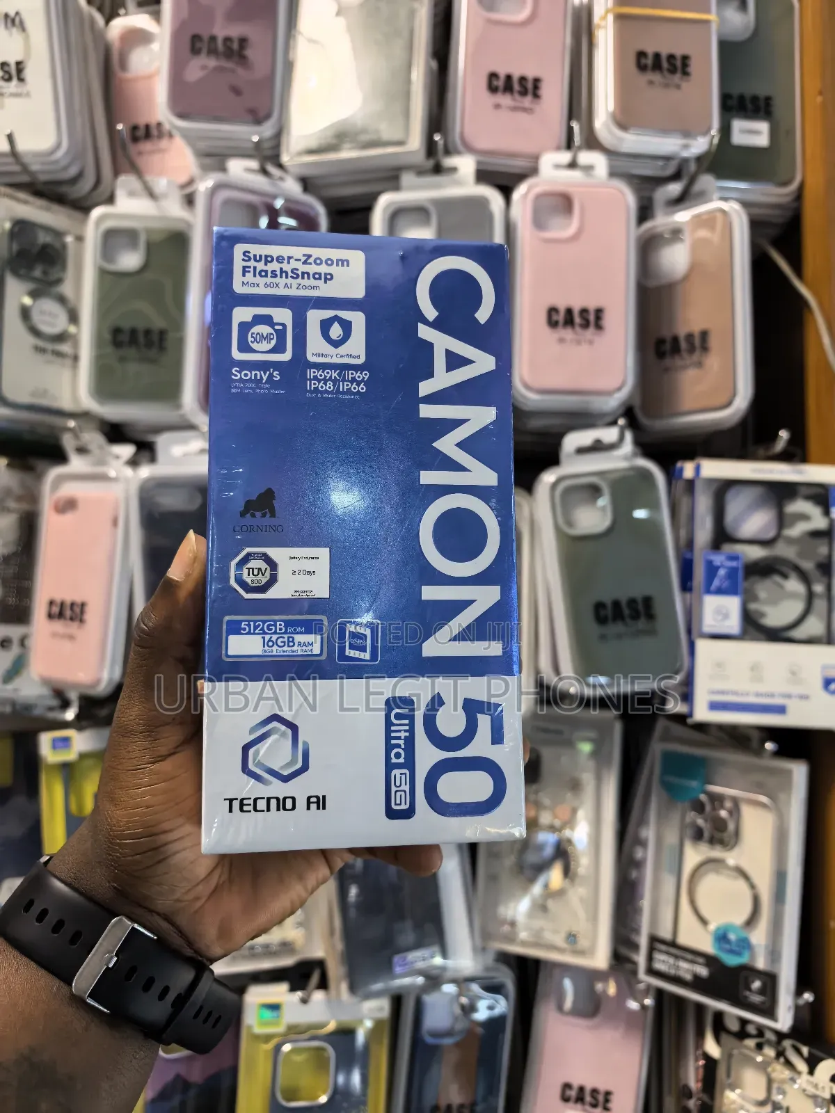 New Tecno Camon 50 Pro 256 GB Black