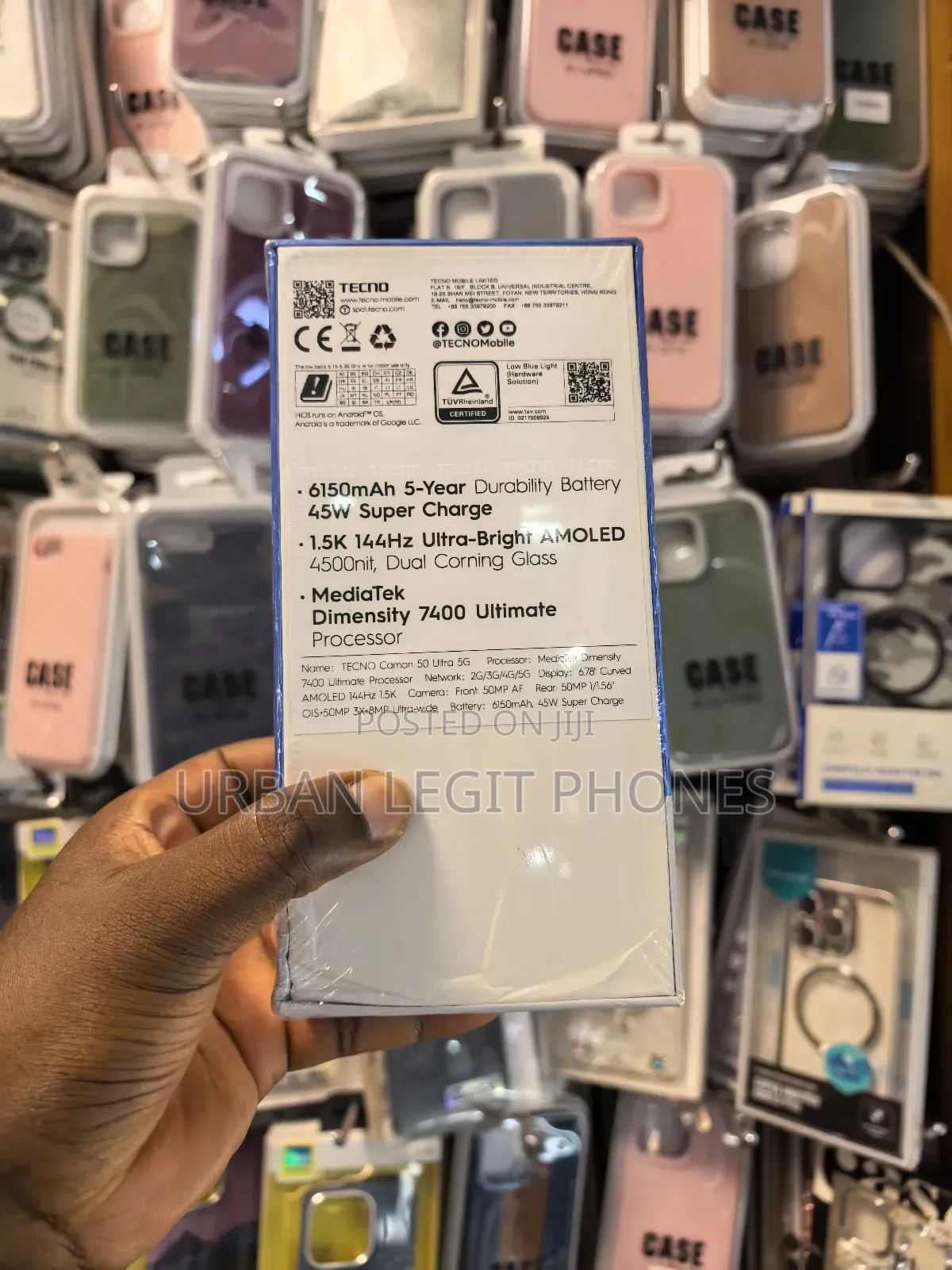 New Tecno Camon 50 Pro 256 GB Black