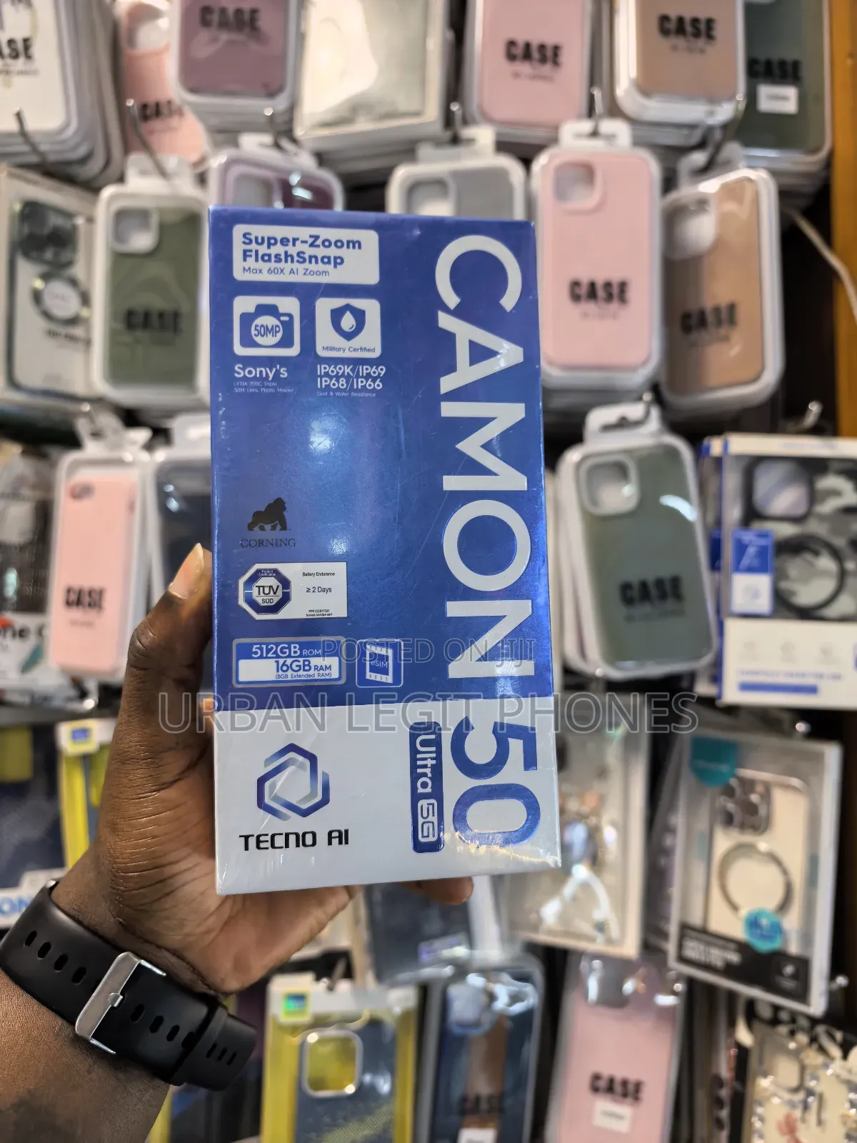 New Tecno Camon 50 Pro 256 GB Black