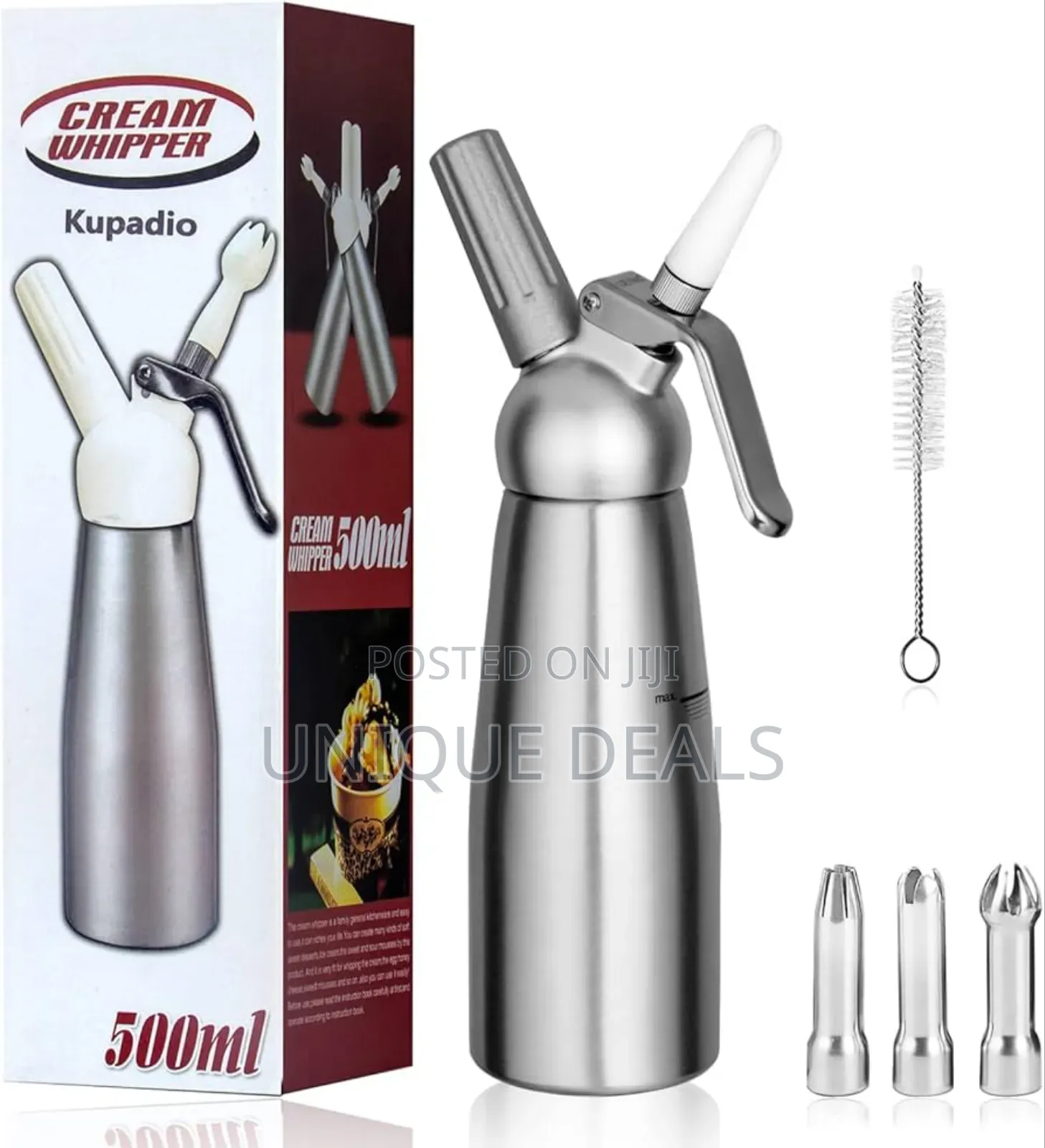 Professional Aluminum Whipped Cream Dispenser Cream Maker 500ml