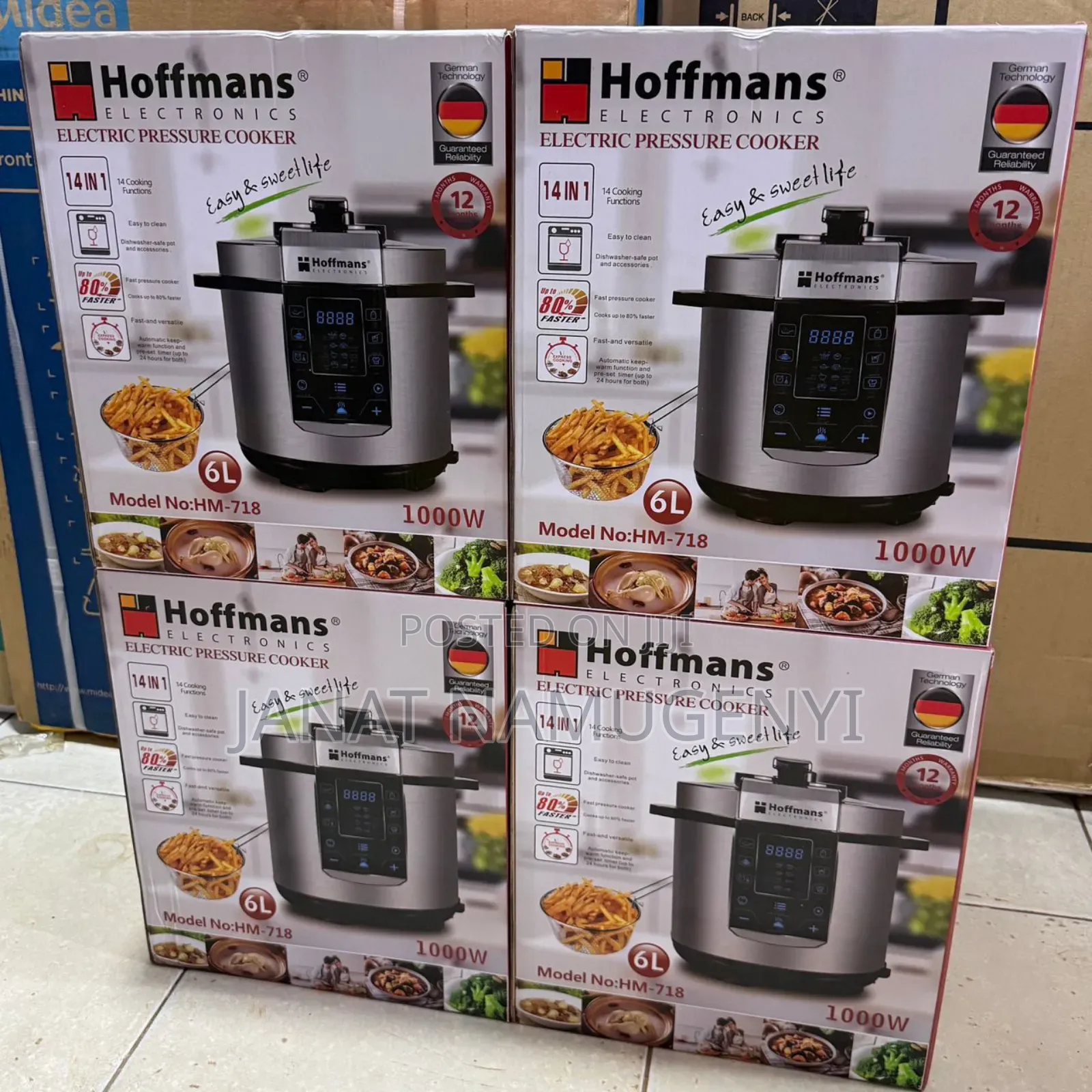 Hoffman 3in1 6 Litre Pressure Cooker