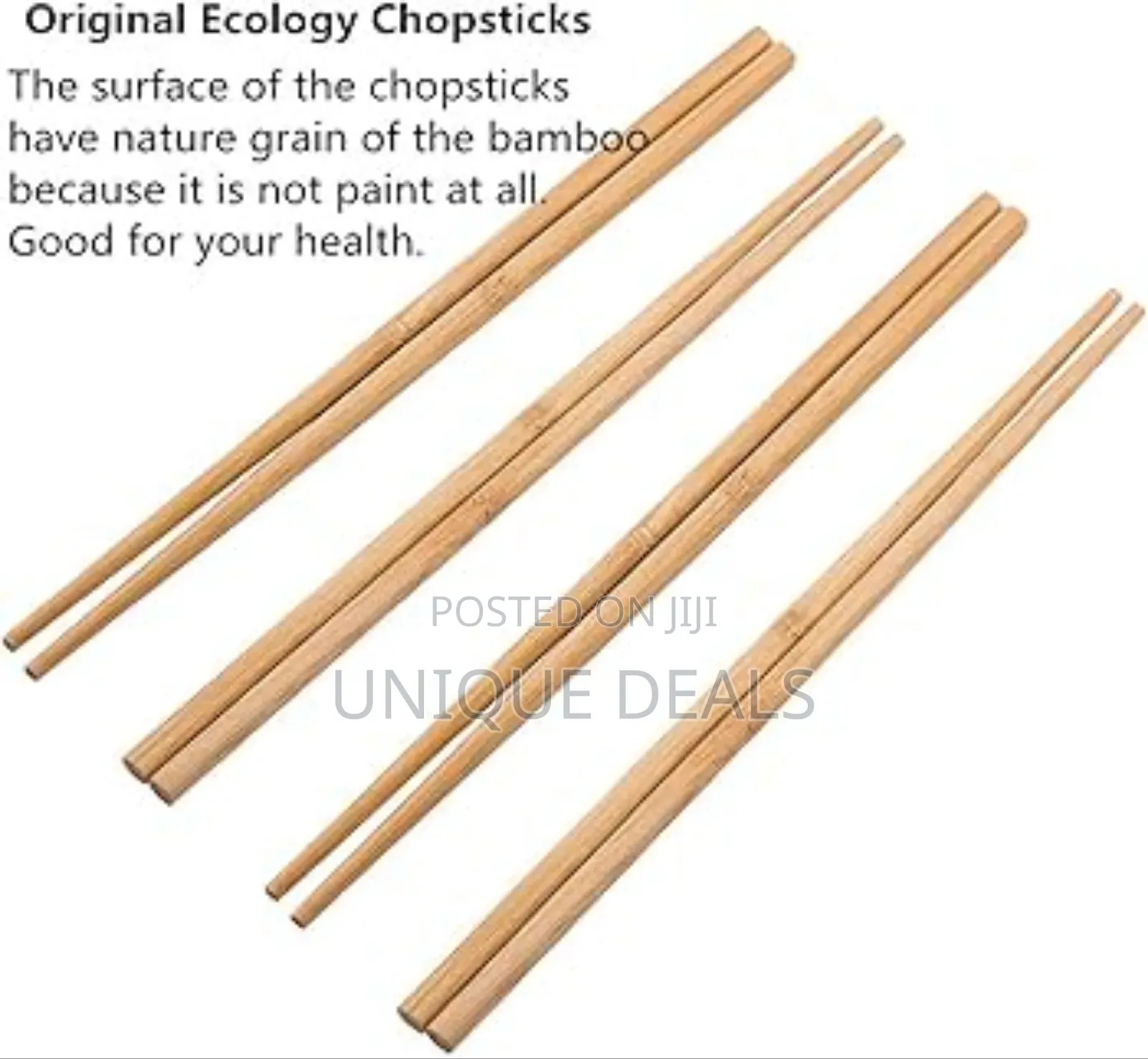 5 Pair Bamboo Chopsticks Reusable Dishwasher Safe Long Chopstick