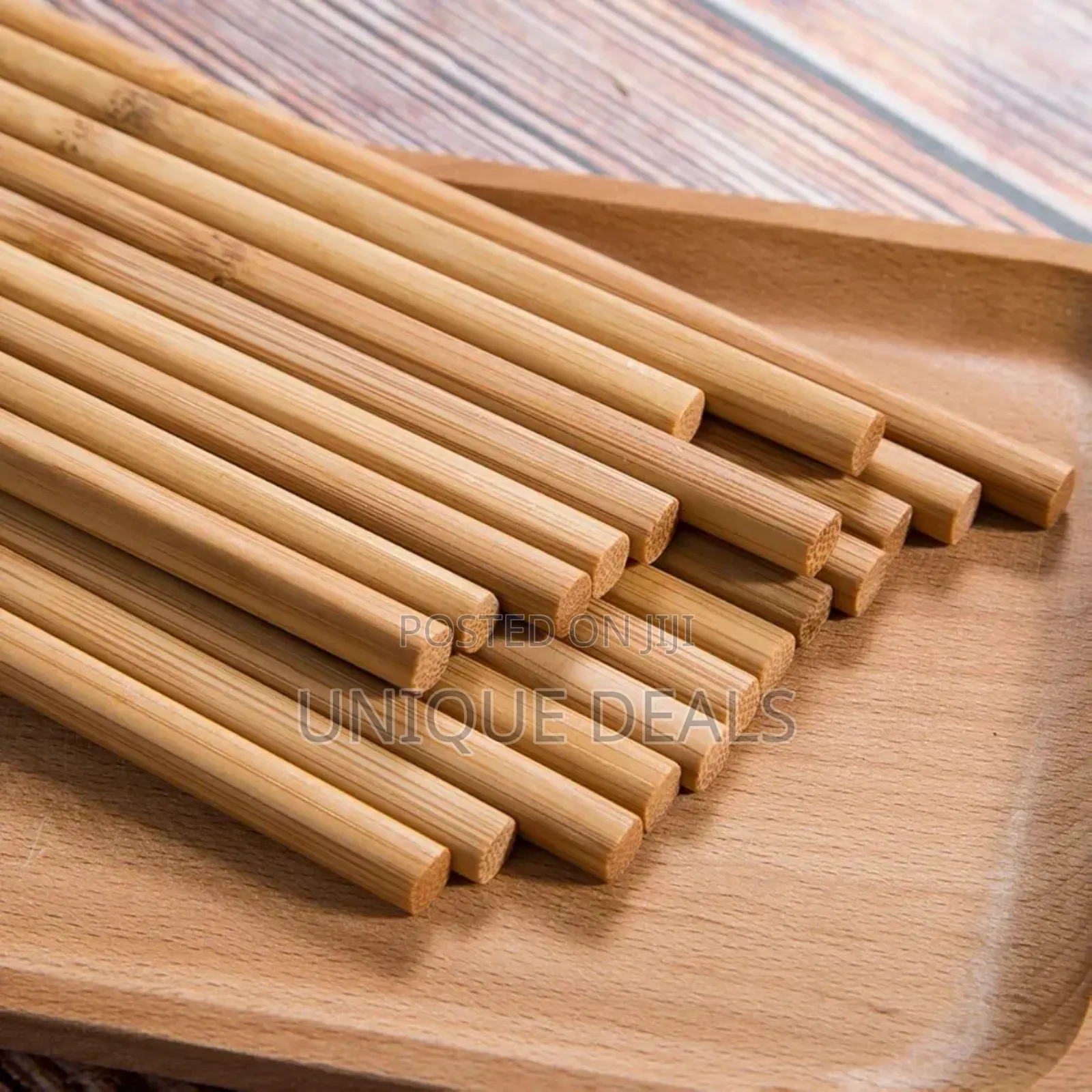 5 Pair Bamboo Chopsticks Reusable Dishwasher Safe Long Chopstick