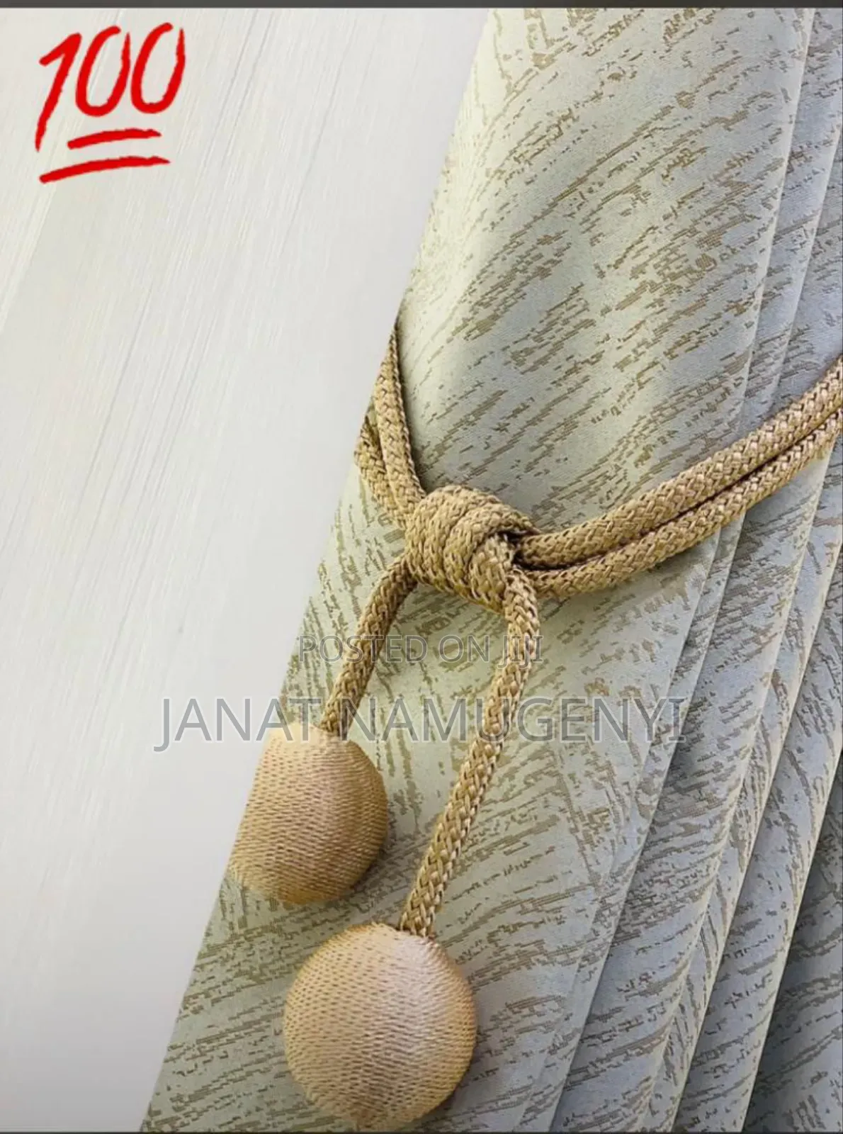 Shades of Cream Quality Curtain Material