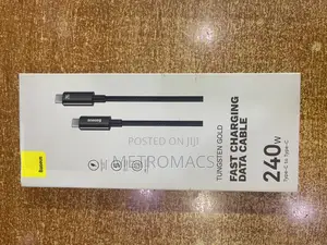 1 Meter Braided Baseus Tungsten Gold Fast Charging Data Cable